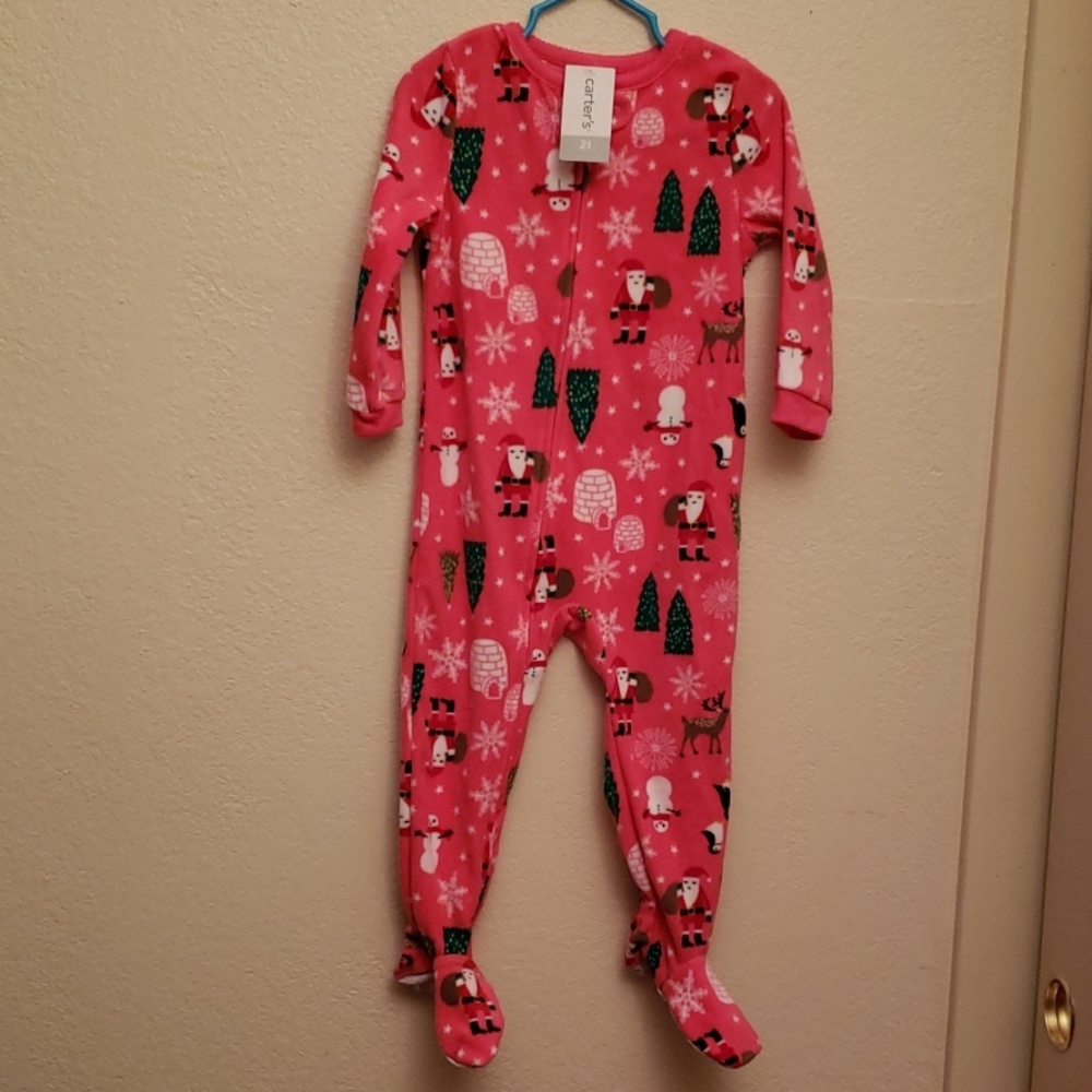 CARTER'S NWT 1 piece fleece pajamas